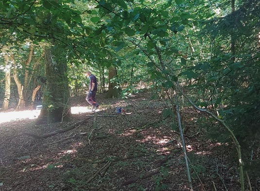 Waldfriedhof Cochem-Brauheck, Verbandsgemeindeverwaltung Cochem, Erkundung im Rahmen deer Erweiterung des Friedhofs um Urnengrabstätten